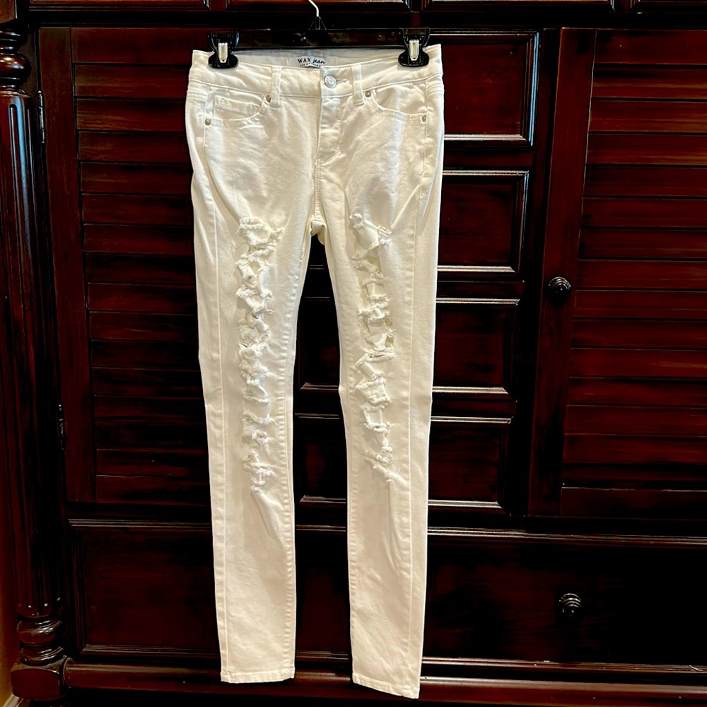 White Ripped Jeans